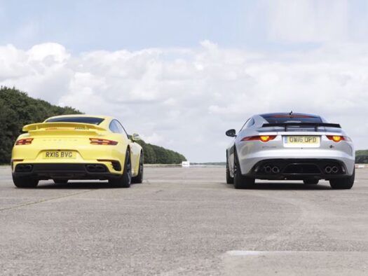 Drag Var: Jaguar F-Type SVR – Porsche 911 Turbo