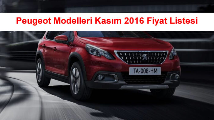 Peugeot fiyat listesi