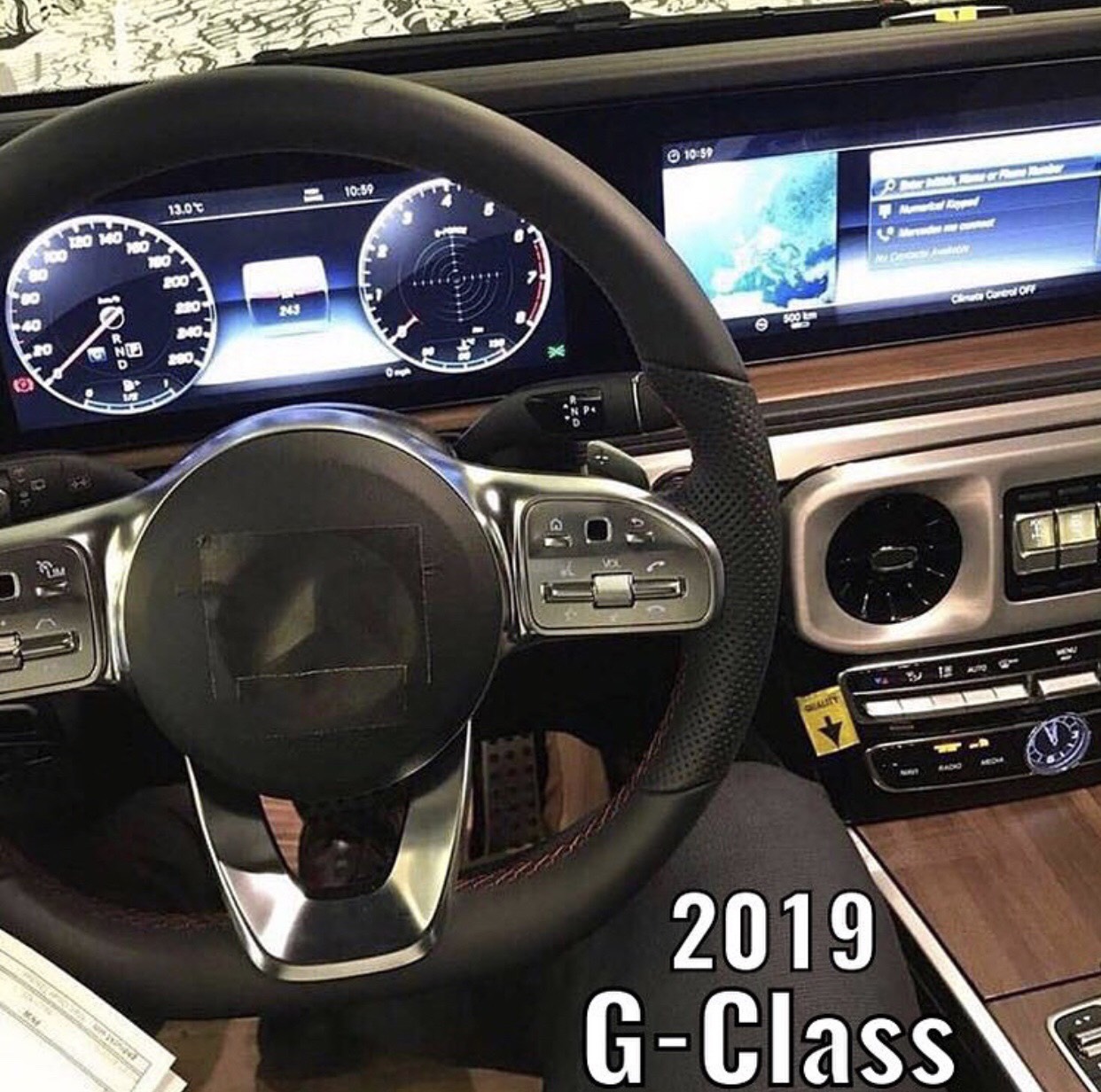 2019 Yeni Kasa Mercedes G Serisi Kokpiti