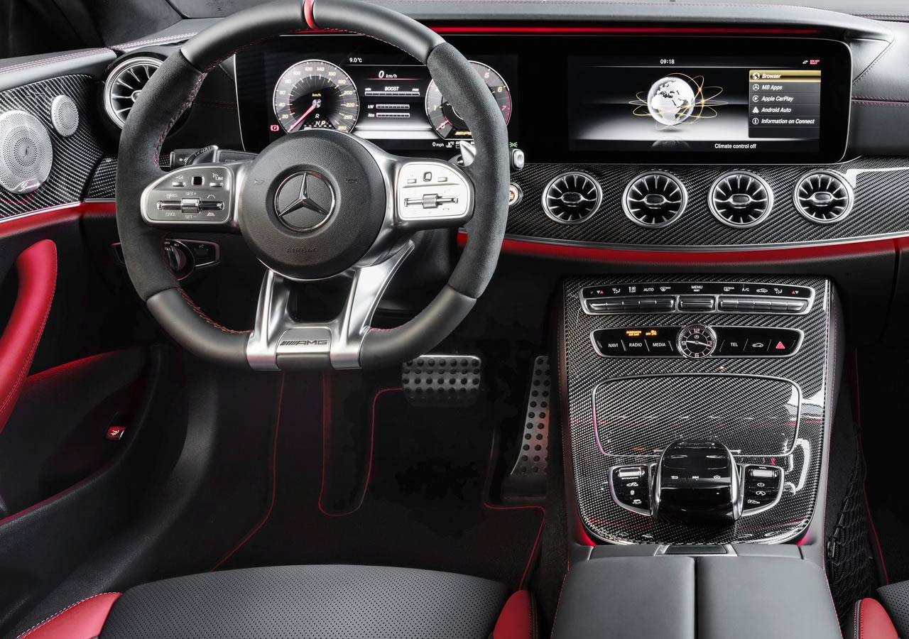 2019 Yeni Mercedes-Benz E53 AMG Coupe Kokpiti