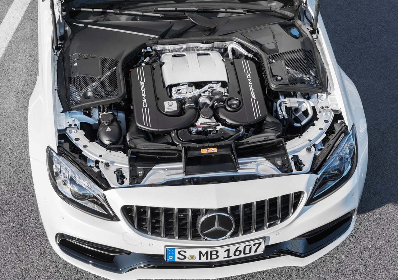 Makyajlı 2019 Yeni Mercedes-AMG C63 S Coupe Motoru