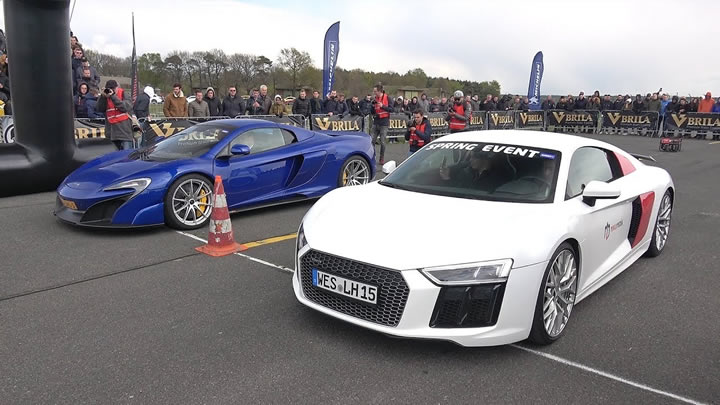 Almanlar İngiliz’e Karşı: McLaren 675LT Spider – Audi R8 V10 Plus – TT RS