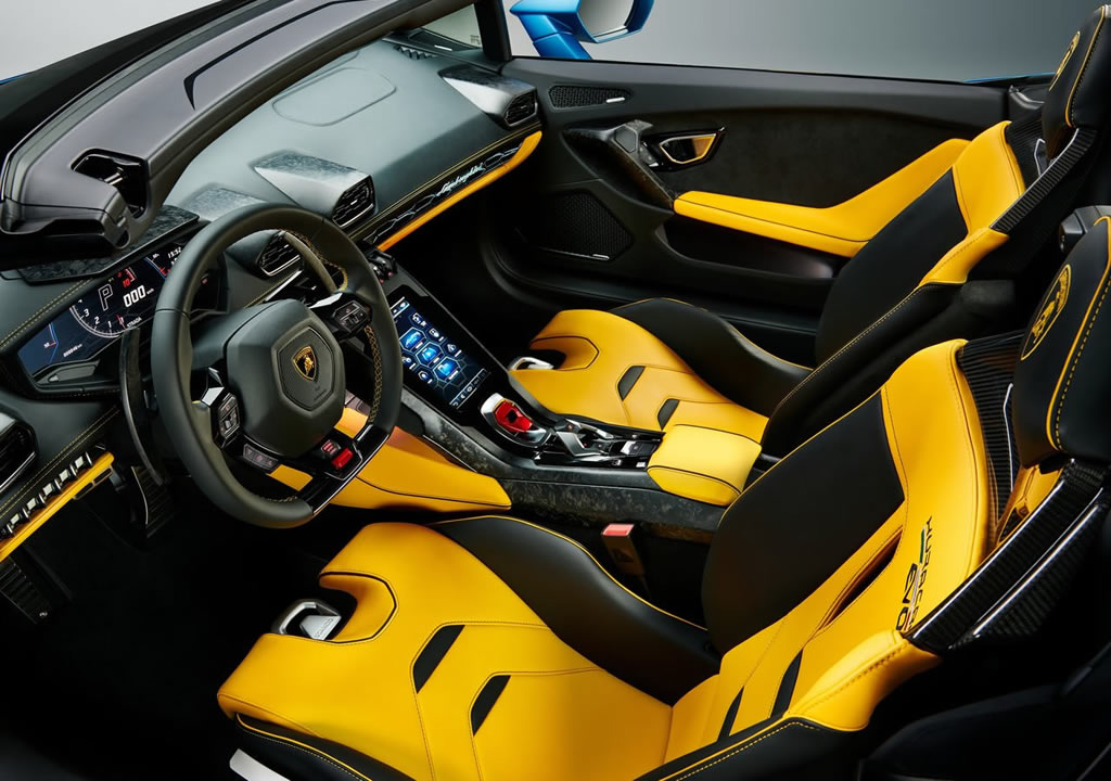 2021 Lamborghini Huracan Evo RWD Spyder Kokpiti