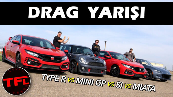Drag: Civic Si – MX-5 Miata – Mini GP – Civic Type R