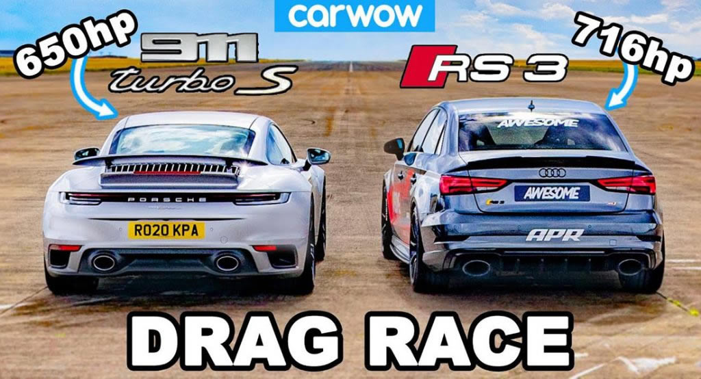 Hangisi Geçer? 716 Beygirlik Audi RS3 – Porsche 911 Turbo S
