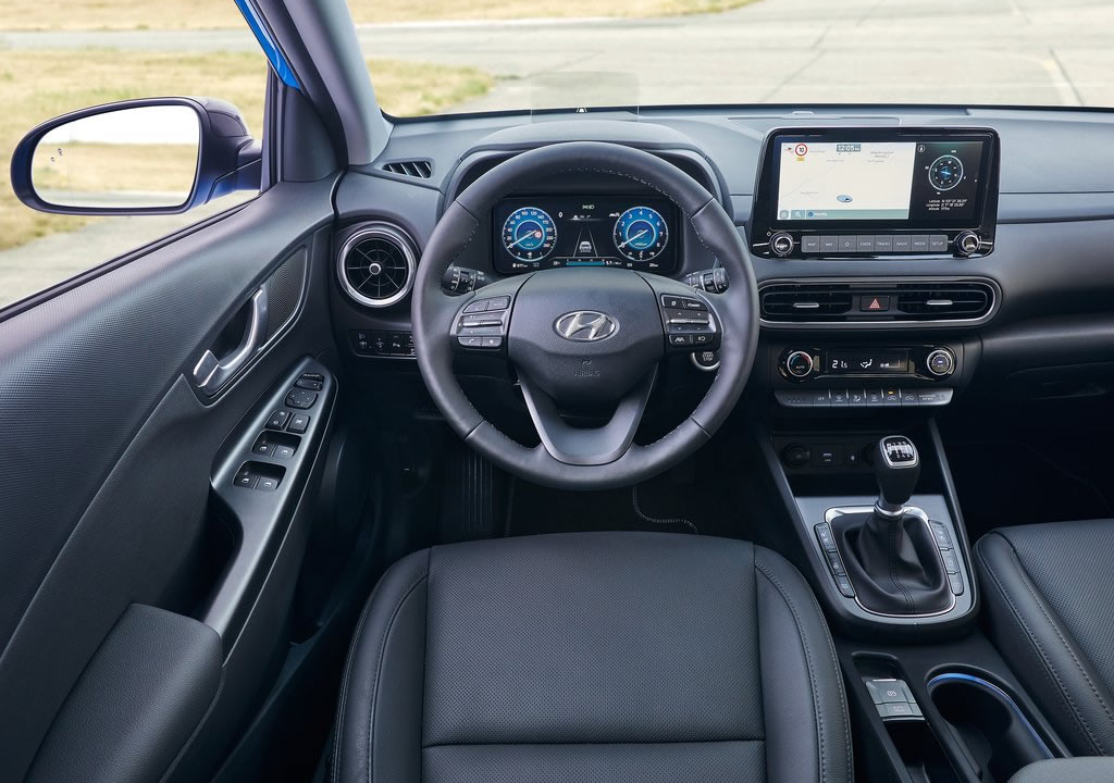 Makyajlı 2021 Hyundai Kona Kokpiti