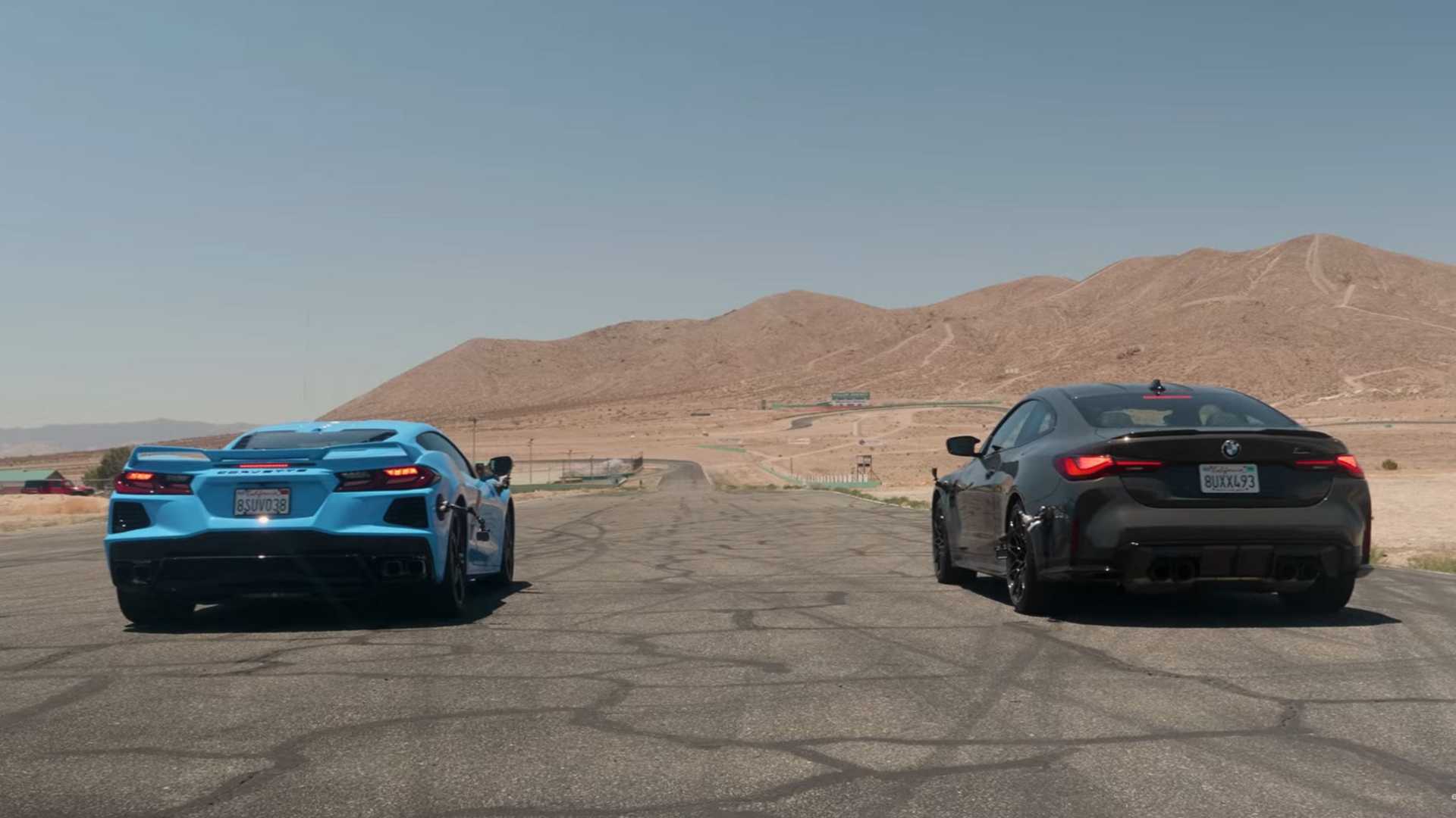 Drag: Chevrolet Corvette – BMW M4 Competition