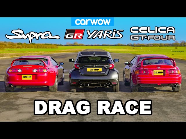 Drag: Toyota Supra MK4 – GR Yaris- Celica GT-Four