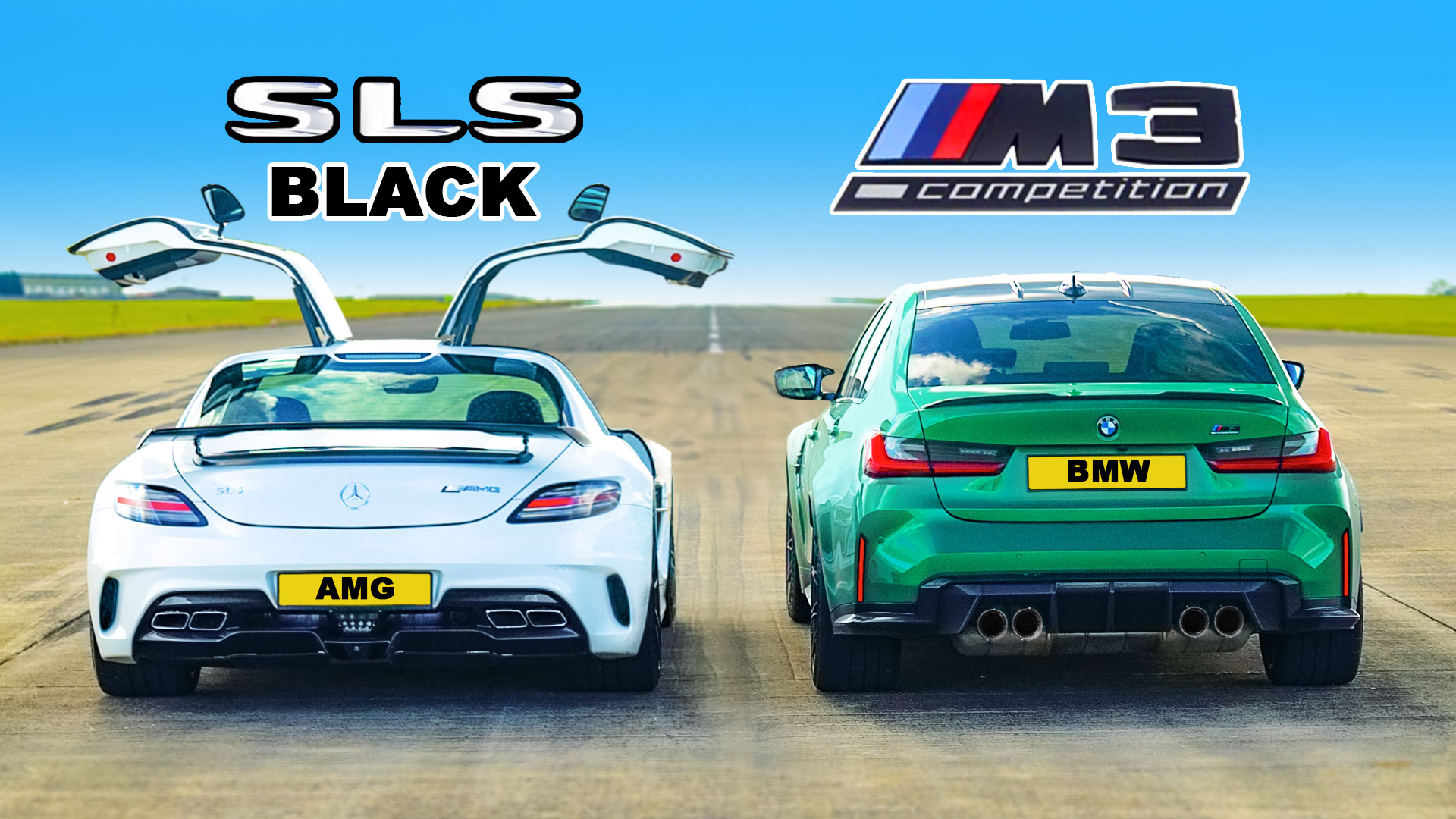 Drag: Mercedes AMG SLS Black Series – BMW M3