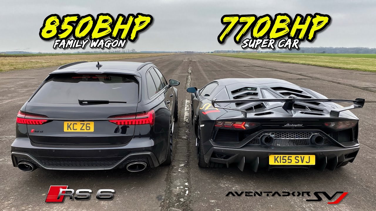 Drag: 850 BG Audi RS6 – 770 BG Lamborghini Aventador SVJ
