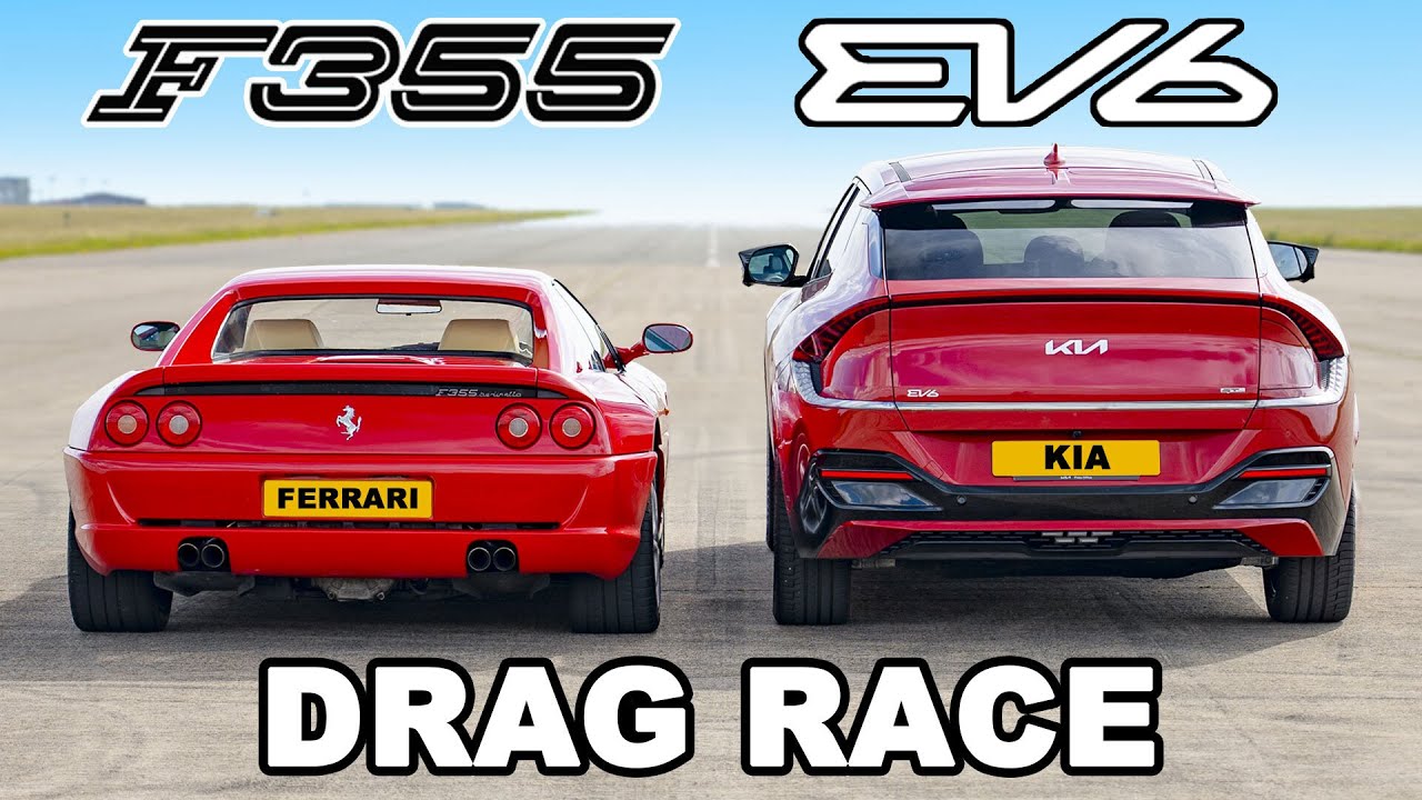 Drag: Ferrari F355 – Kia EV6