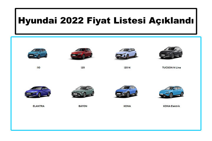 Hyundai Kasım 2022 Fiyat Listesi