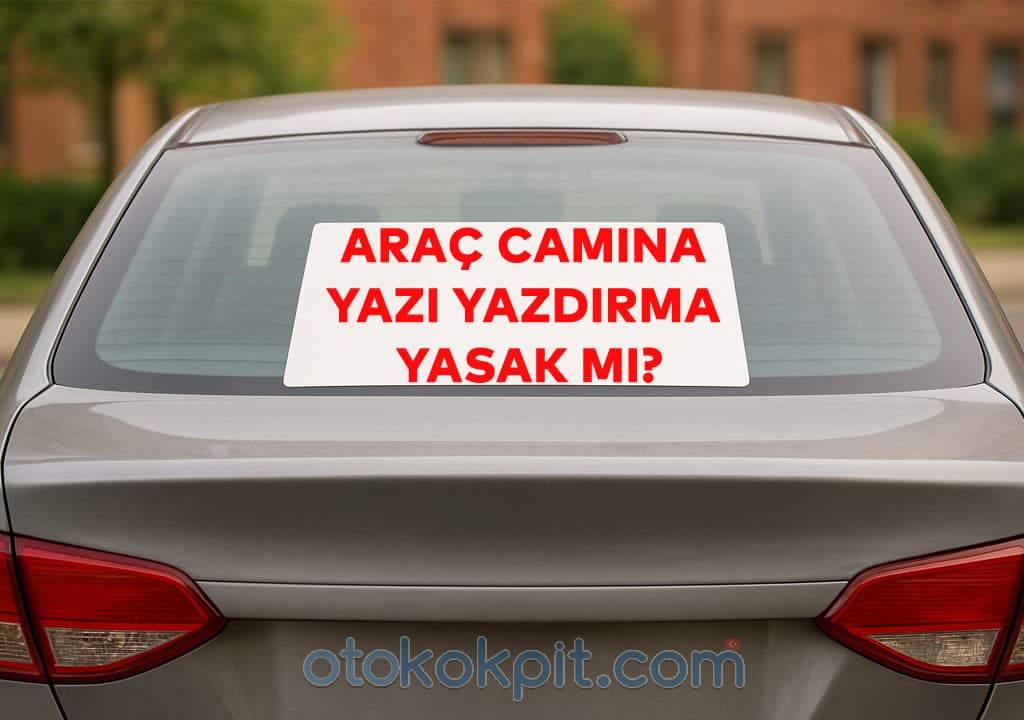 Araç Camına Yazı Yazdırma Yasak Mı? – Varsa Cezası Ne Kadar? (2025)