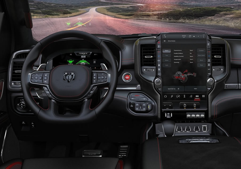 Ram 1500 SRT TRX Kokpiti