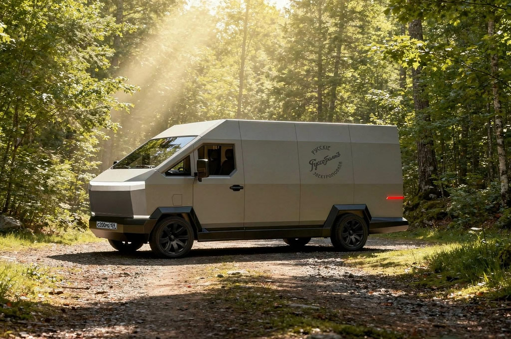 Ruslar, Cybertruck Benzeri Minibüsünü Üretti