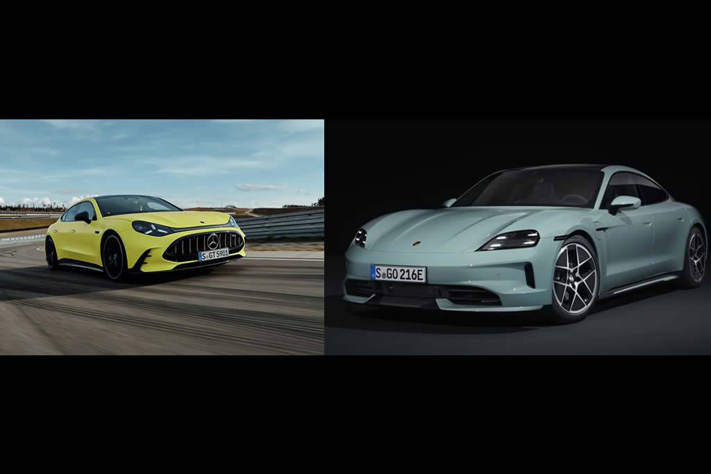 Mercedes AMG GT Four-Door Coupe ve Porsche Taycan Karşılaştırması