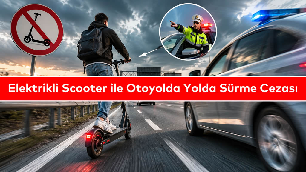 Elektrikli Scooter ile Otoyolda Yolda Sürme Cezası Ne Kadar? (2026)