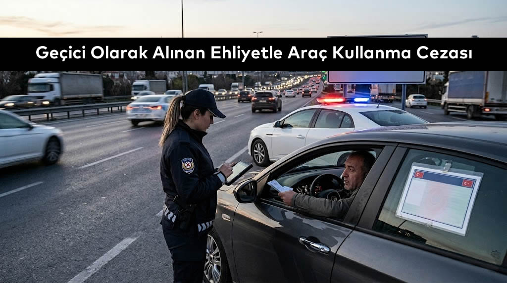 Geçici Olarak Alınan Ehliyetle Araç Kullanma Cezası (2026)