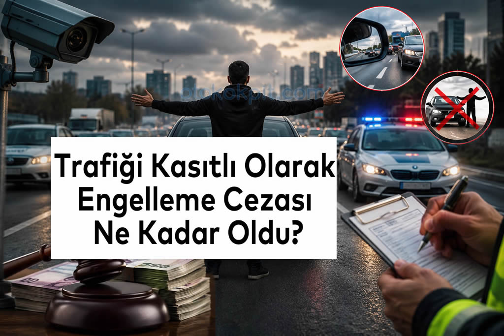 Trafiği Kasıtlı Olarak Engelleme Cezası Ne Kadar Oldu? (2026)