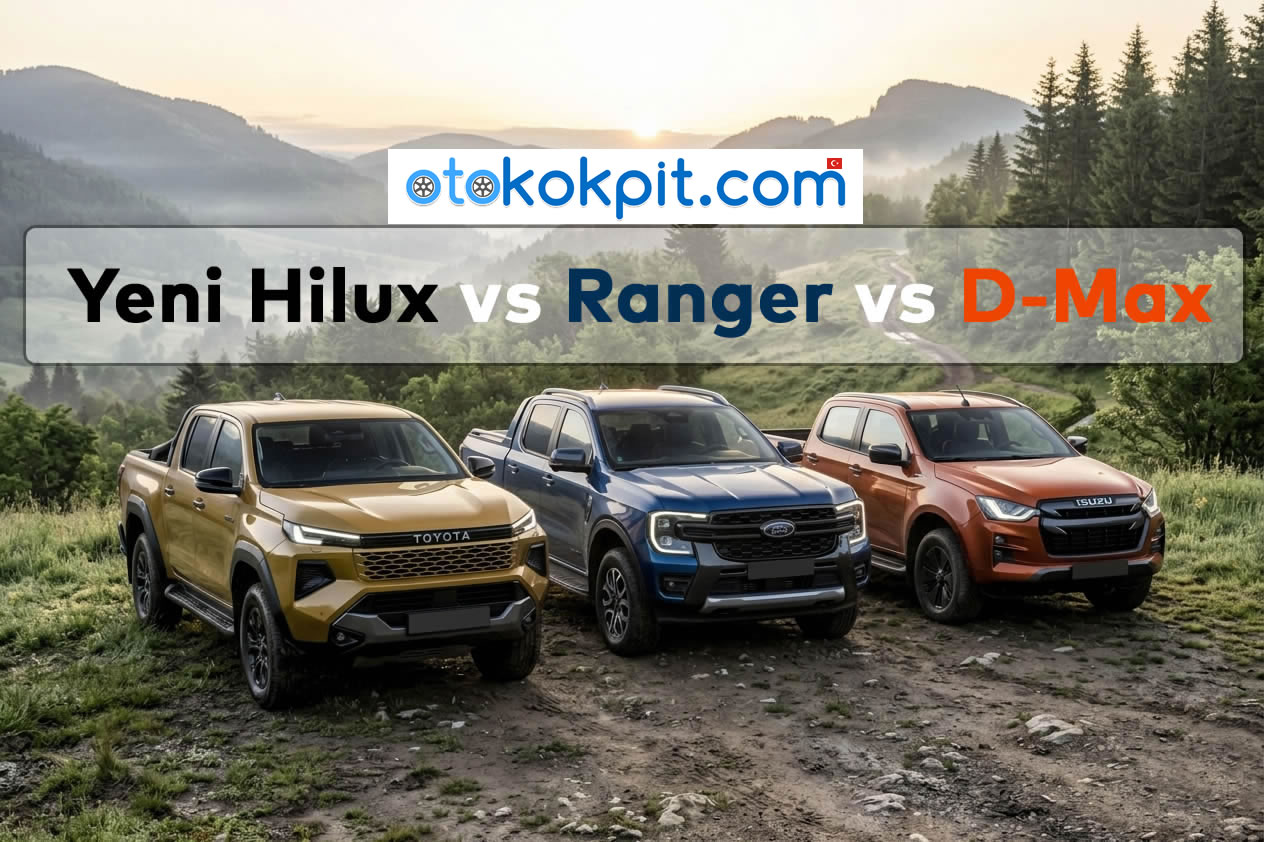 2027 Toyota Hilux (MK9-AN220) vs Ford Ranger vs Isuzu D-Max Karşılaştırmaları