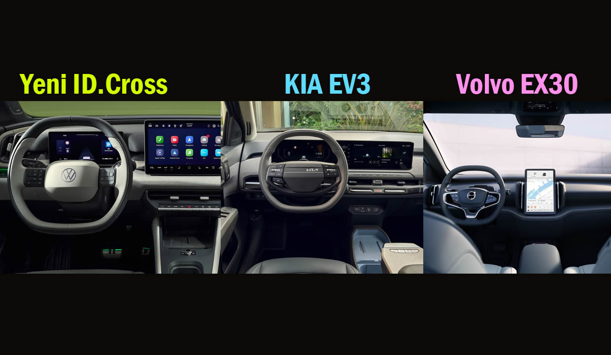 Yeni Volkswagen ID.Cross vs Kia EV3 vs Volvo EX30 İncelemesi