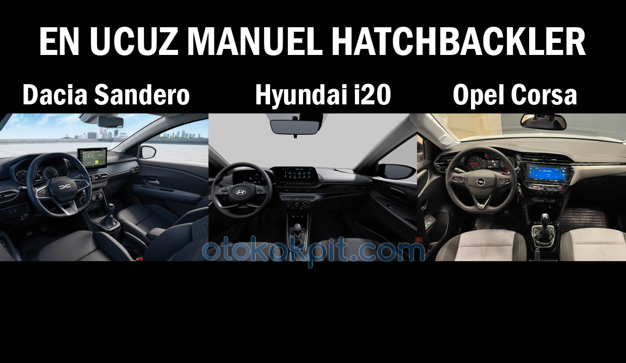 2027 Dacia Sandero Manuel vs Hyundai i20 vs Opel Corsa 