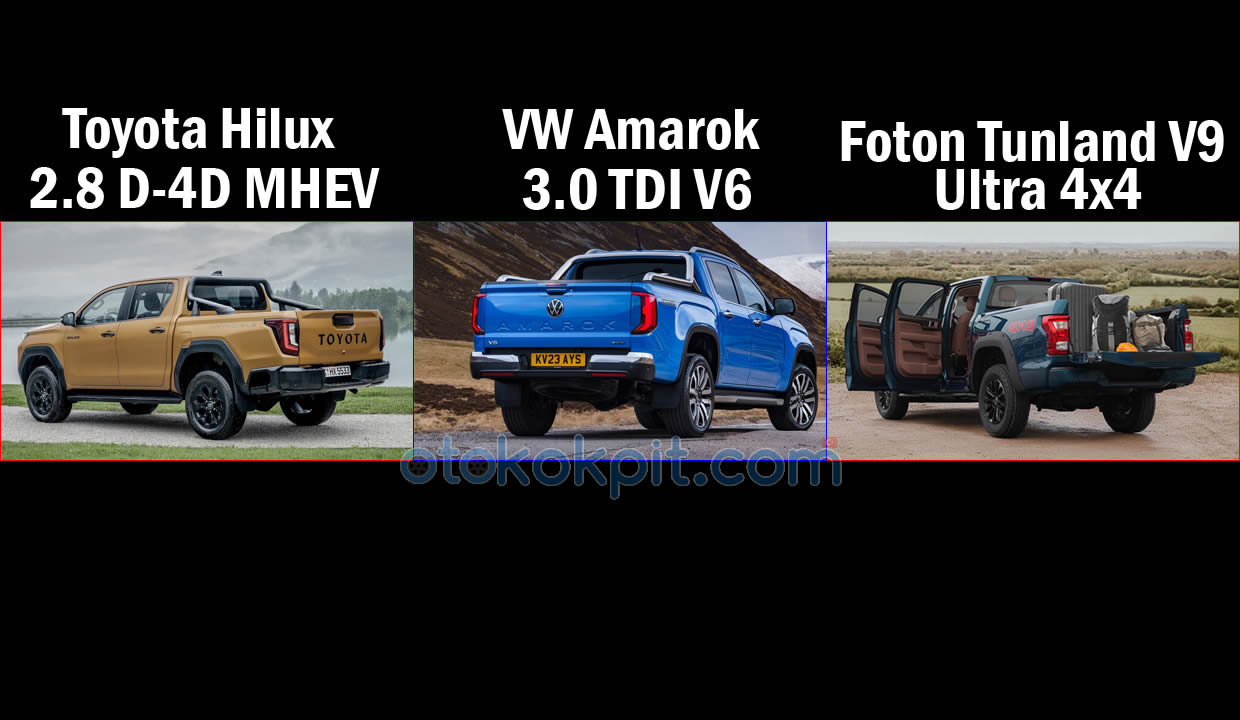 2027 Toyota Hilux vs VW Amarok vs Foton Tunland V9