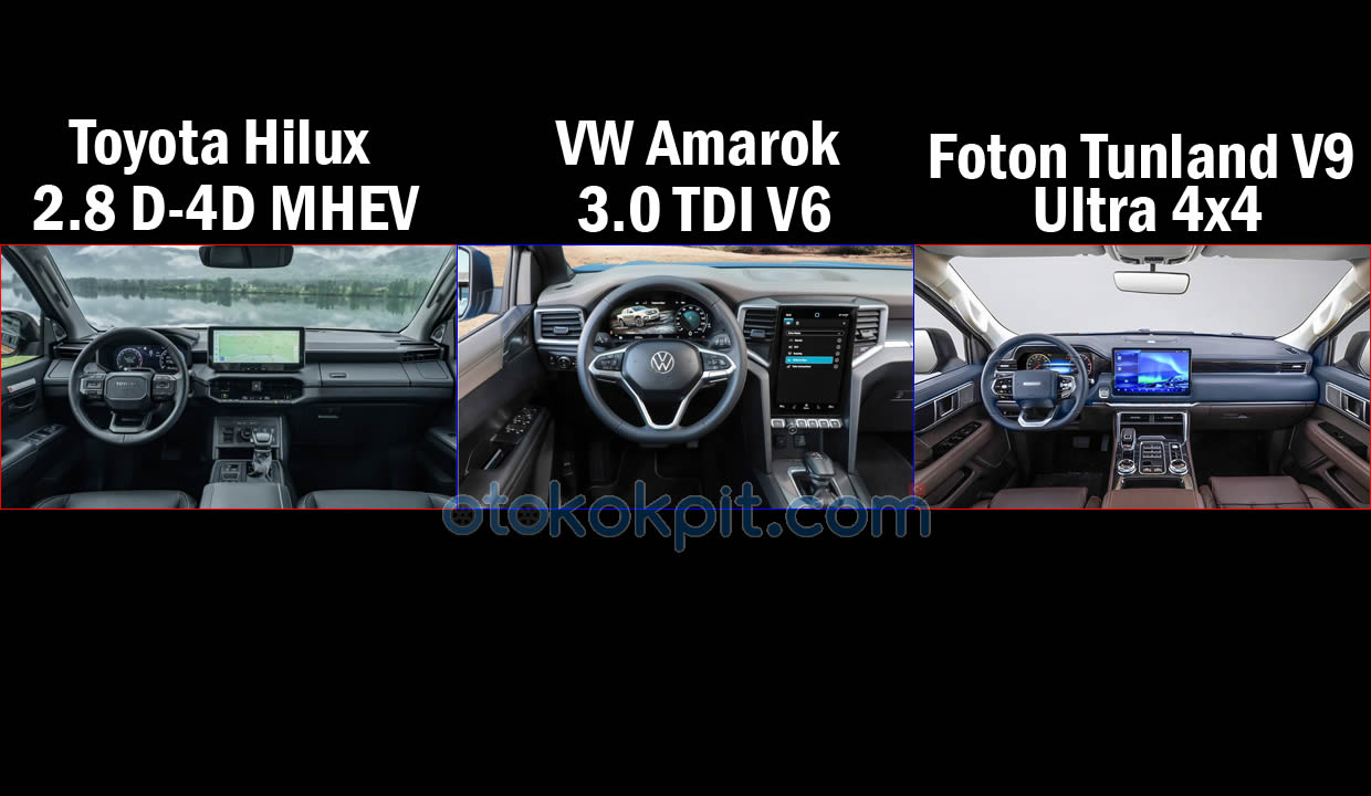 2027 Toyota Hilux vs VW Amarok vs Foton Tunland V9 Karşılaştırması