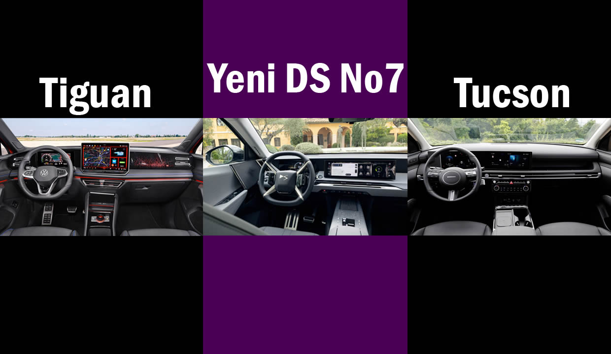 2027 Yeni DS No7 vs VW Tiguan vs Hyundai Tucson Teknik Karşılaştırması