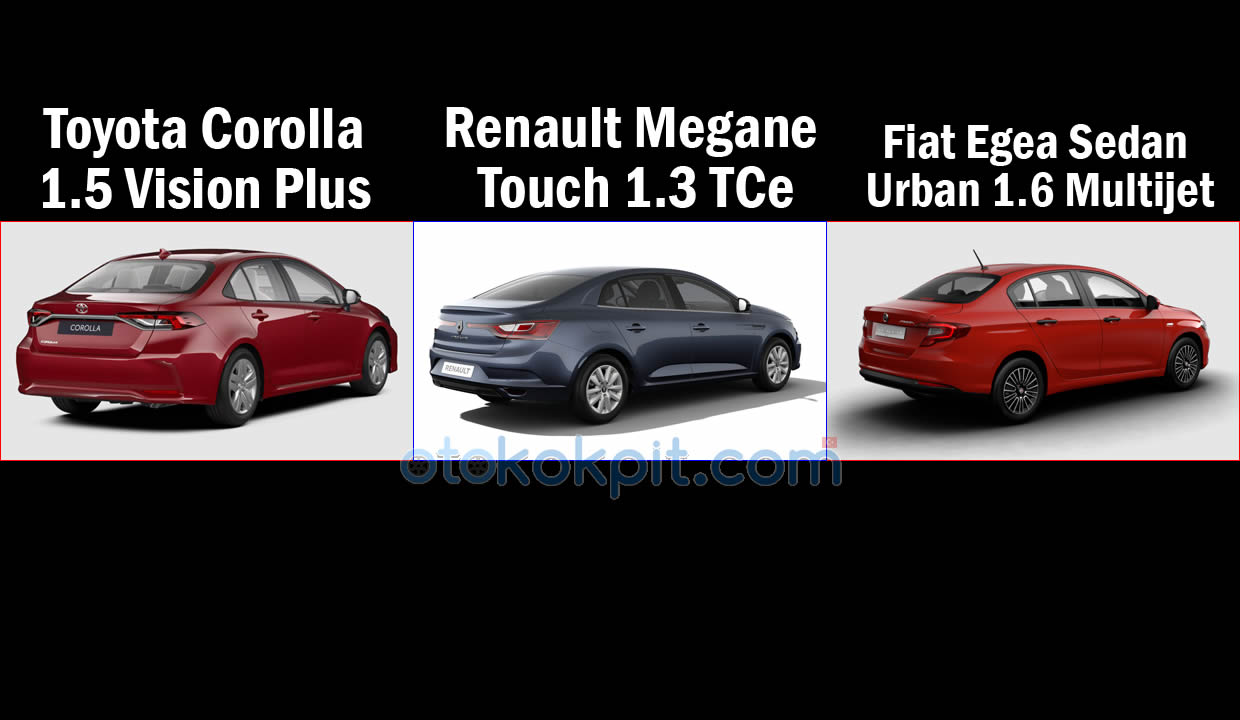 2026 Toyota Corolla vs Renault Megane vs Fiat Egea DCT