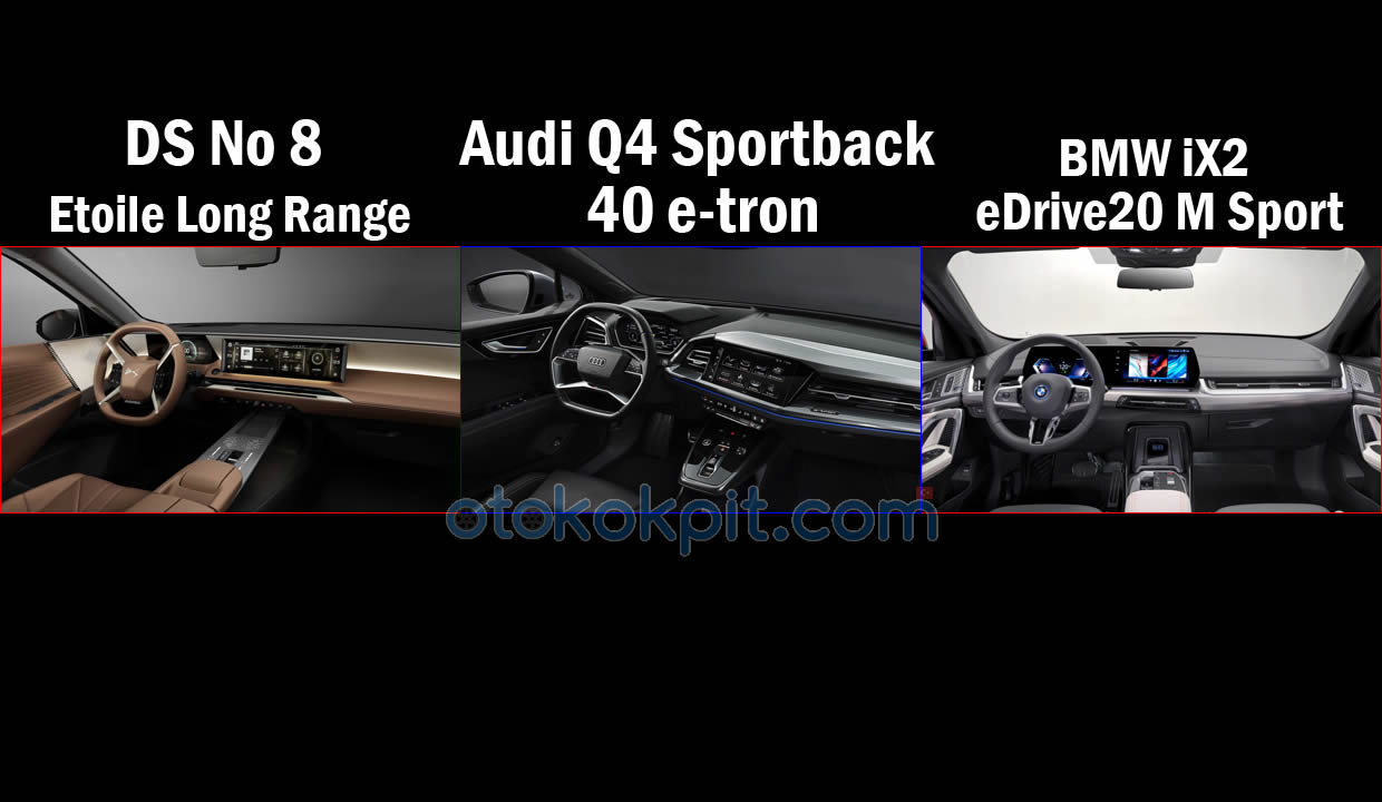 Yeni DS No 8 vs Audi Q4 Sportback vs BMW iX2 