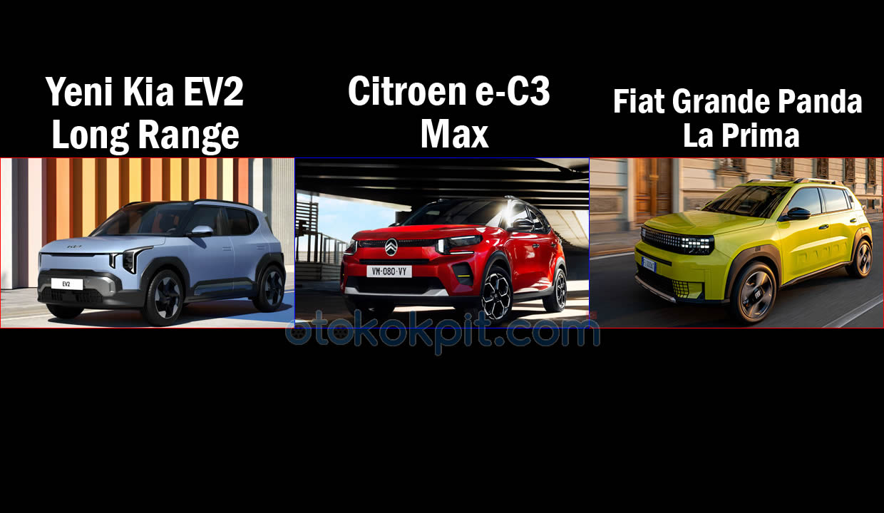Yeni Kia EV2 vs Citroen e-C3 vs Fiat Grande Panda Karşılaştırması
