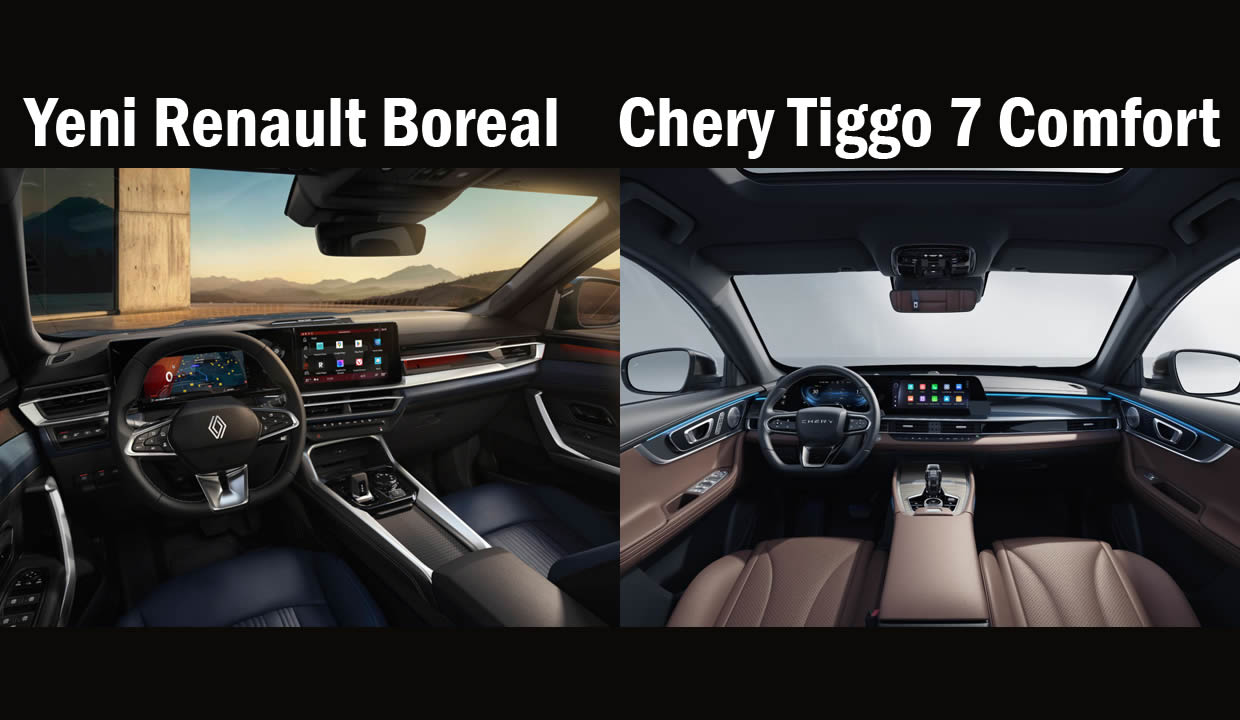 Yeni Renault Boreal vs Chery Tiggo 7 Comfort 
