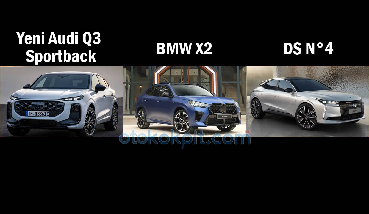 Yeni Audi Q3 Sportback vs BMW X2 vs DS N°4 Karşılaştırması