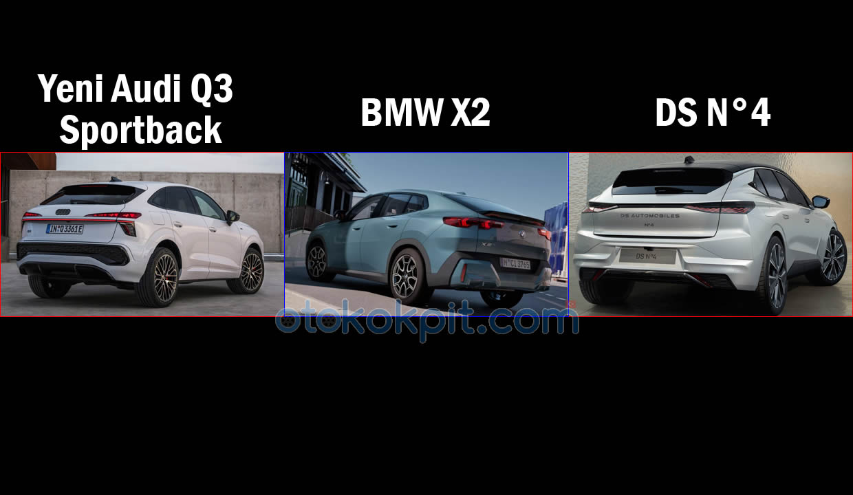 Yeni Audi Q3 Sportback vs BMW X2 vs DS N°4 Karşılaştırması