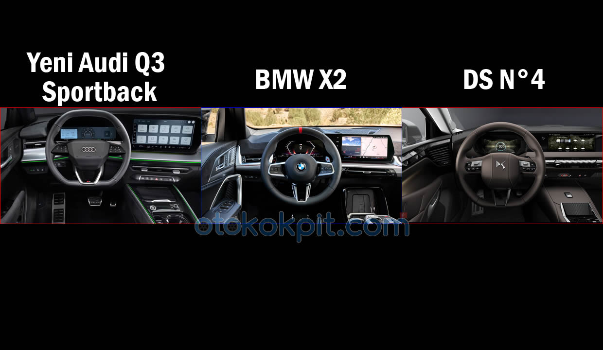Yeni Audi Q3 Sportback vs BMW X2 vs DS N°4 