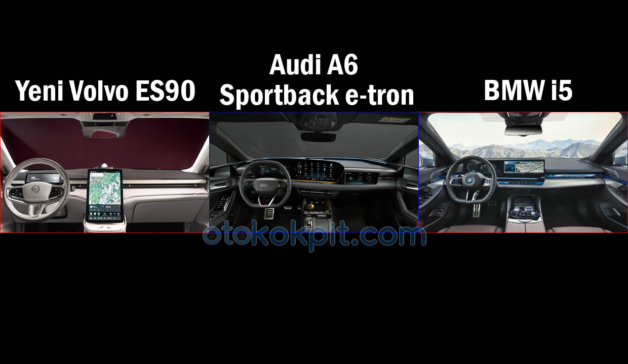Yeni Volvo ES90 vs Audi A6 Sportback e-tron vs BMW i5 