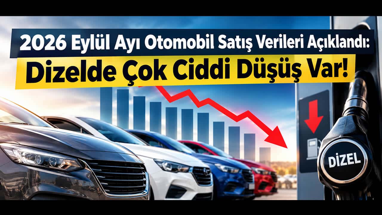 2026 Eylül Ayı Otomobil Satış Verileri Açıklandı: Dizelde Çok Ciddi Düşüş Var!