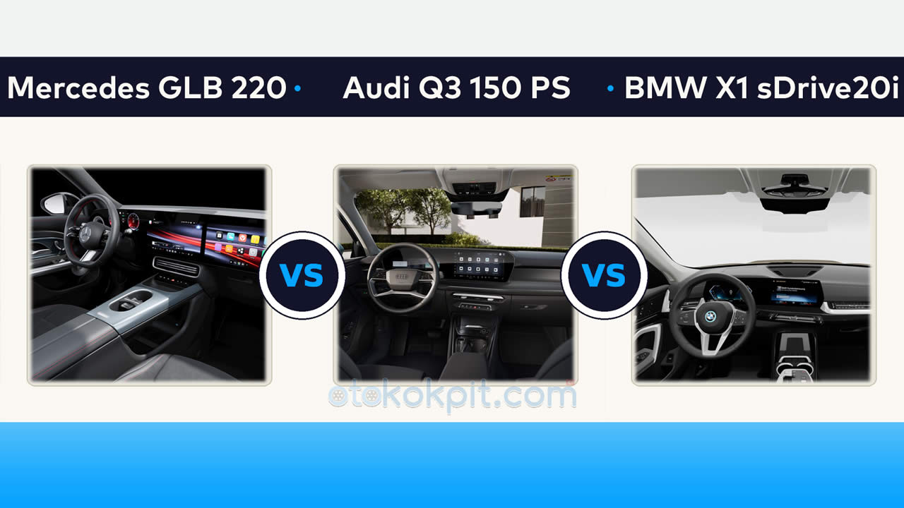 Yeni Mercedes GLB 220 vs Yeni Audi Q3 vs BMW X1 sDrive20i 